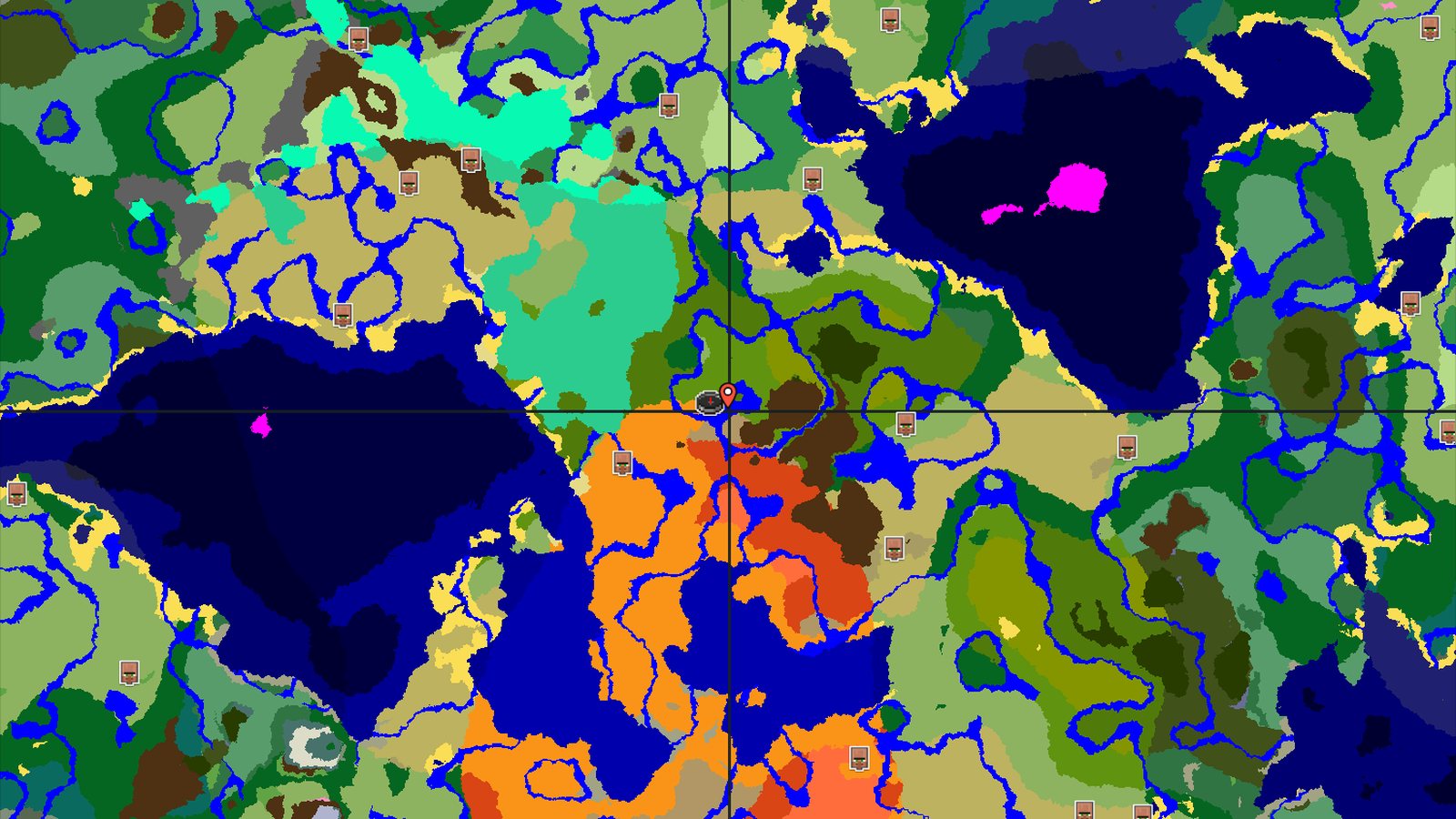 Jungle and Badlands with Nearby Trial Chambers — Minecraft seed preview