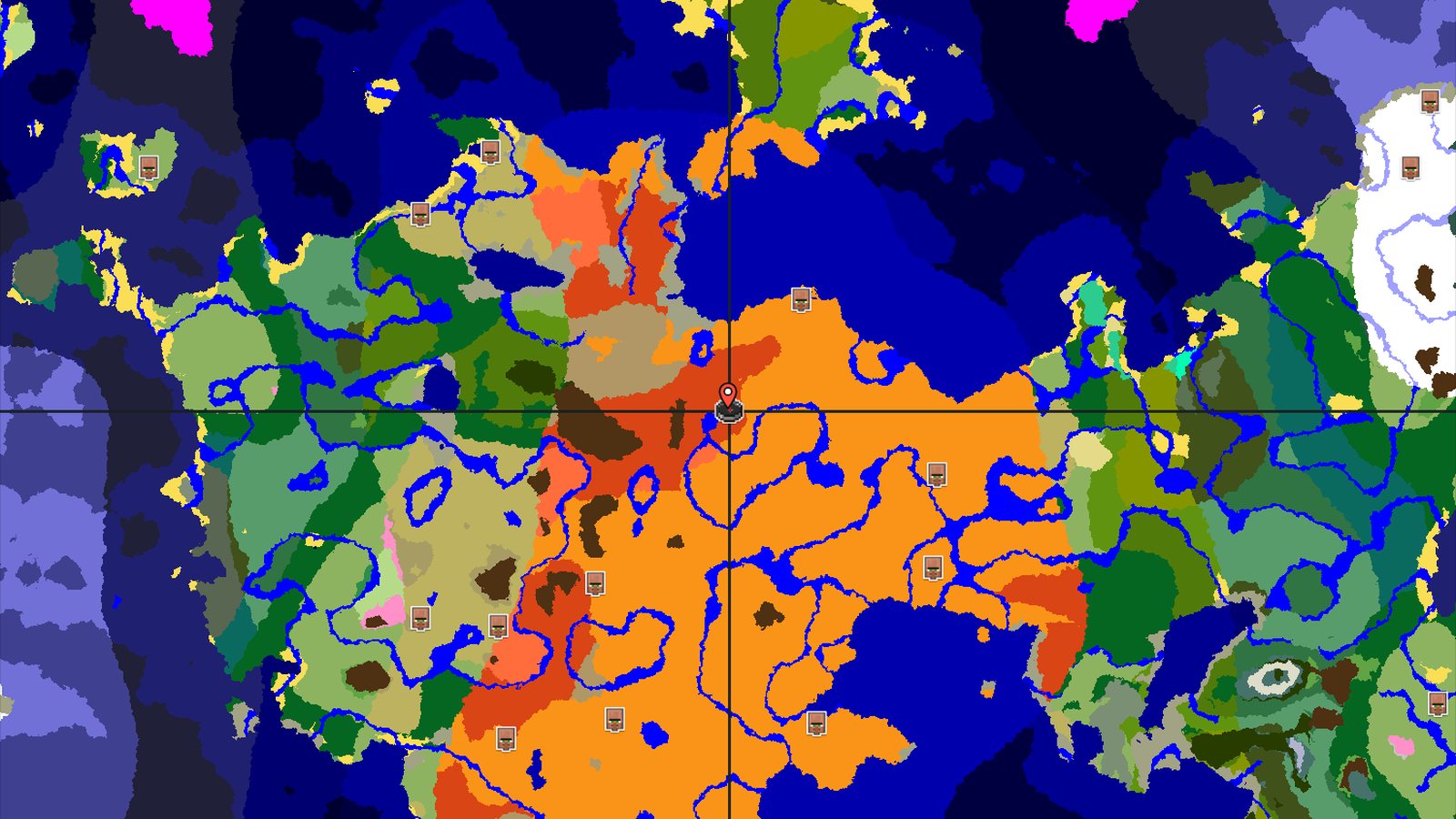 Badlands Spawn with a Close Desert Pyramid — Minecraft seed preview