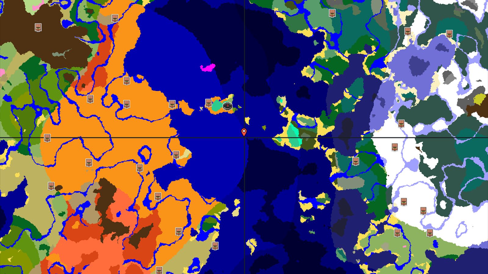 Spawn in a Desert, But a Mushroom Fields is Nearby — Minecraft seed preview