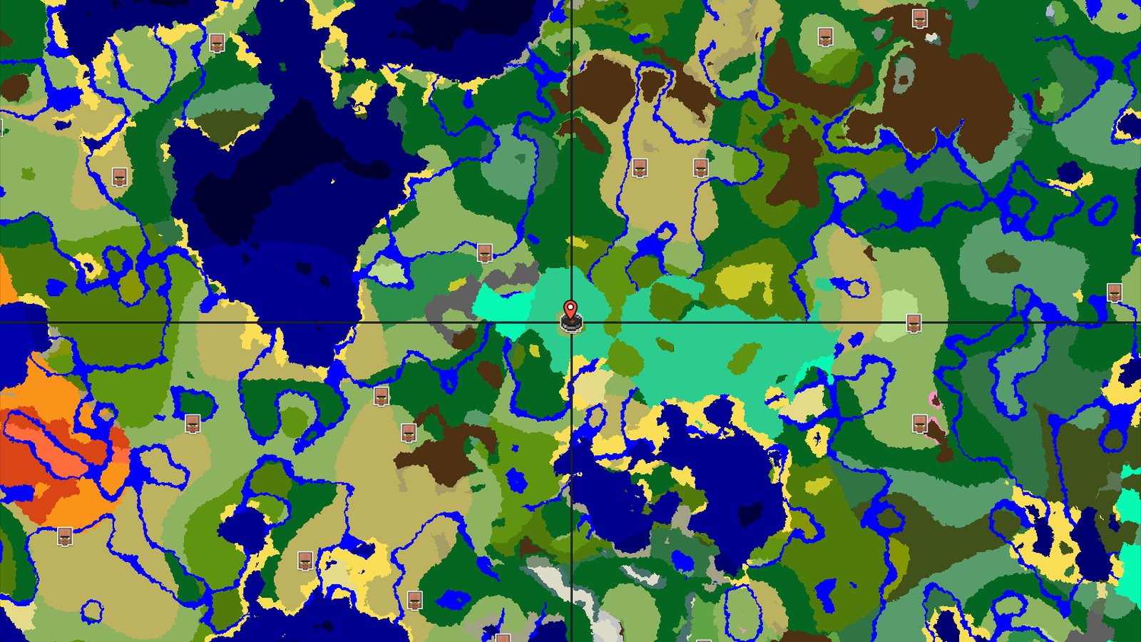 A Village and Mangrove Swamp Spawn with Nearby Jungle — Minecraft seed preview
