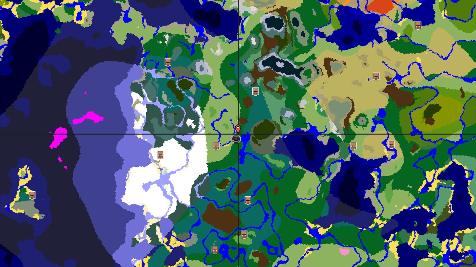 Ancient City and Trial Chambers Near Snowy Peaks — Minecraft seed preview