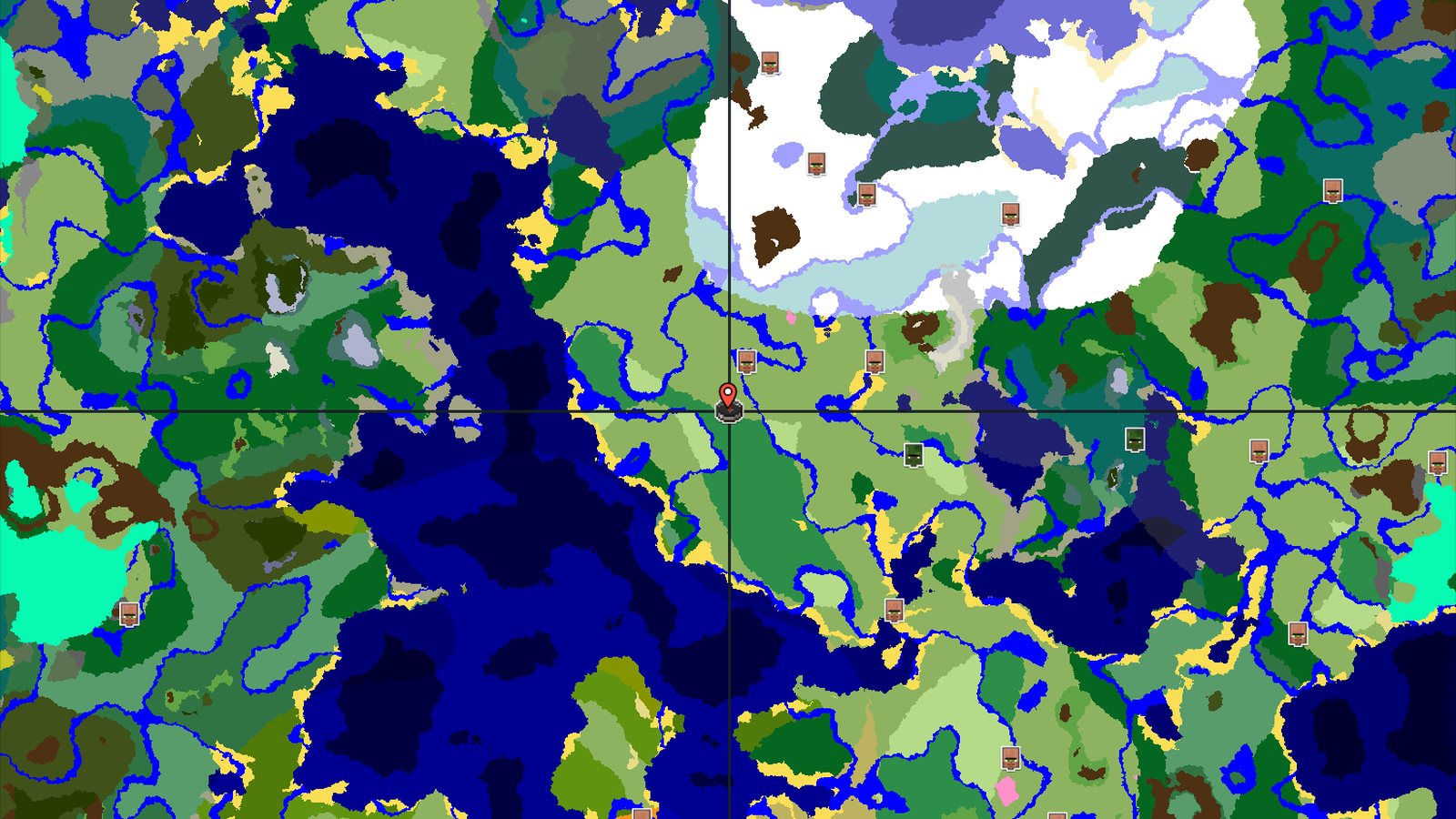 Flower Forest Start with Nearby Village and Stronghold — Minecraft seed preview