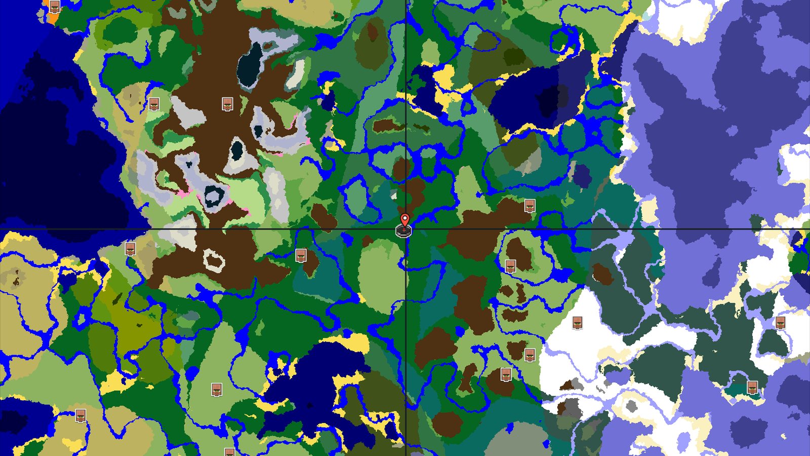 Forest Spawn with Nearby Peaks and a Far-Off Cherry Grove — Minecraft seed preview