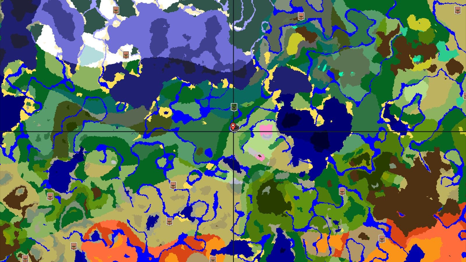 Spawn Near a Cherry Grove and Abandoned Village — Minecraft seed preview