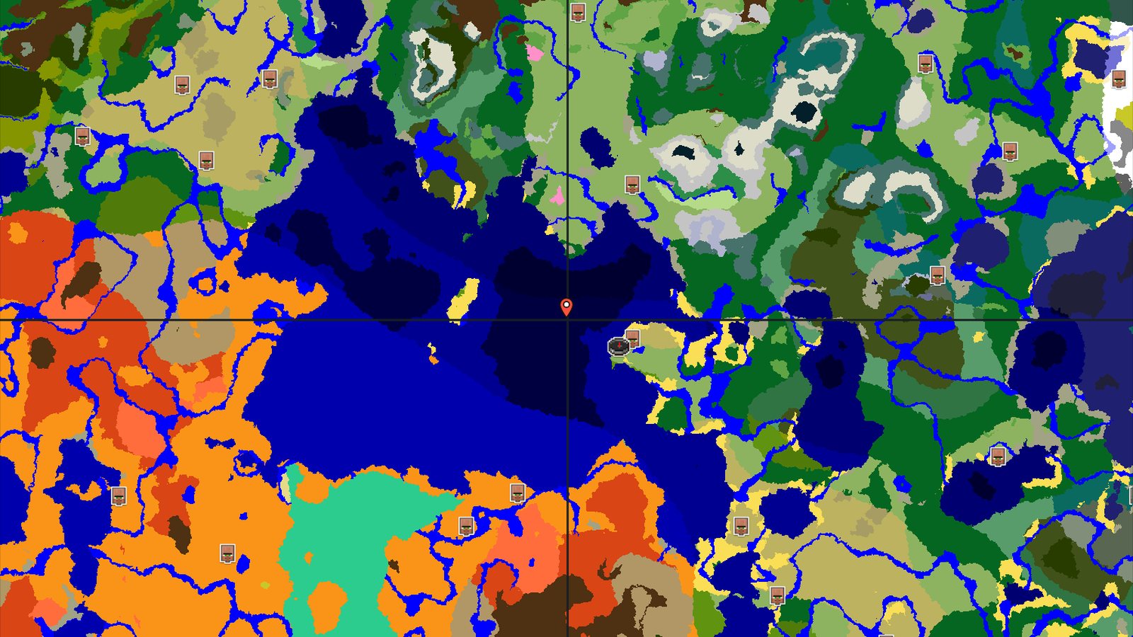Savanna and Ocean Shores with a Nearby Village — Minecraft seed preview