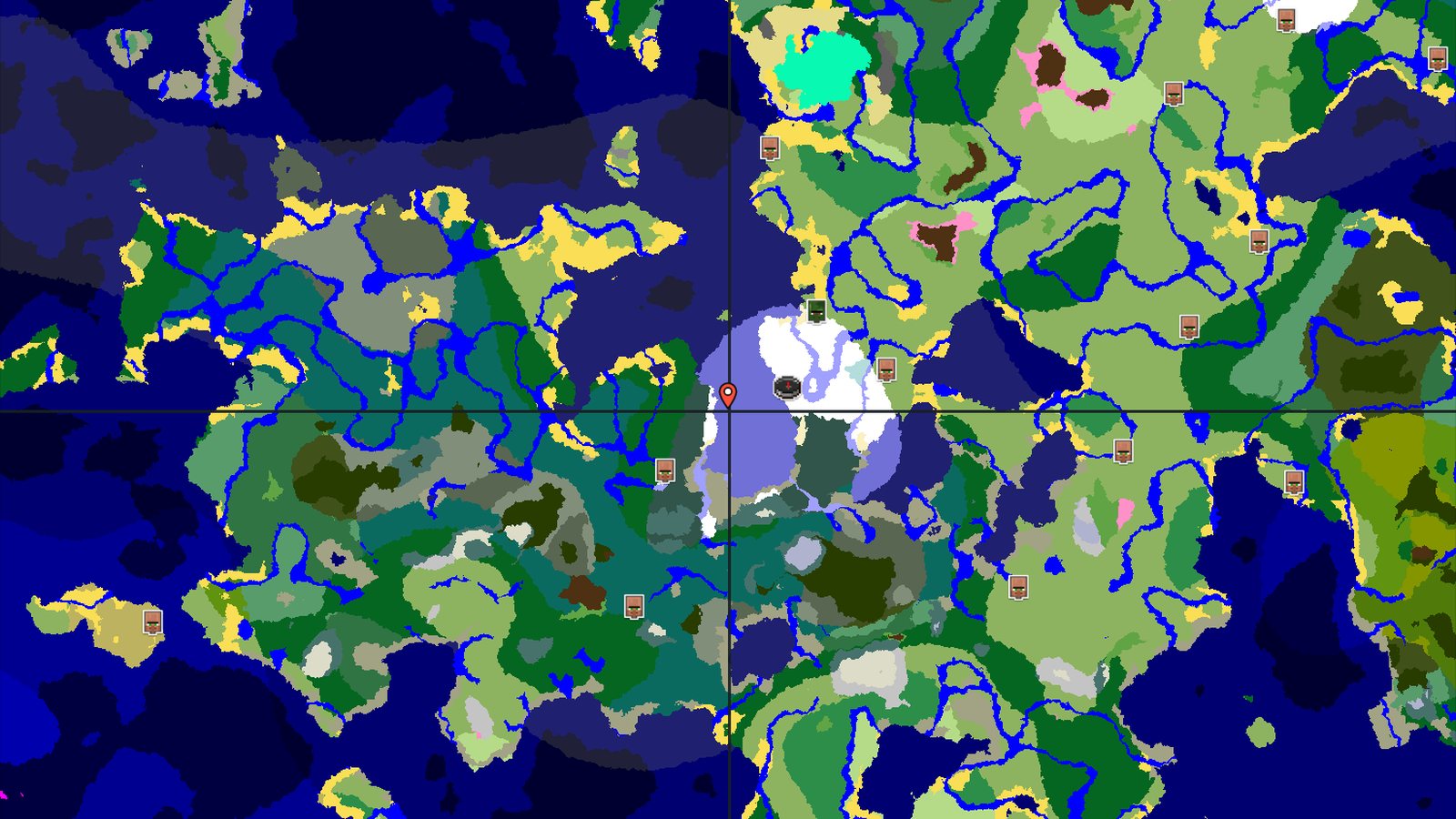 Ocean Ruin Near an Abandoned Snowy Village — Minecraft seed preview