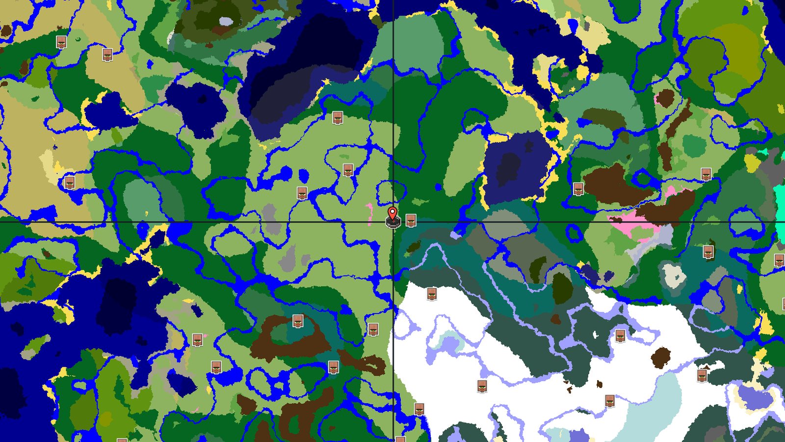 Ruined Portal and Cherry Grove Hills — Minecraft seed preview