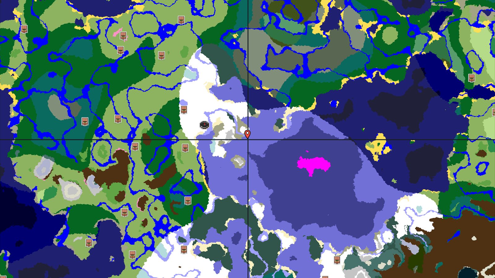 A Frozen Start with Distant Rewards — Minecraft seed preview