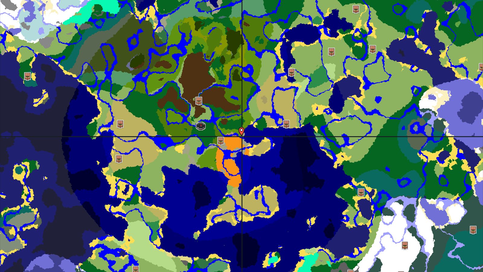 Forest Spawn with Jungle and Village Nearby — Minecraft seed preview