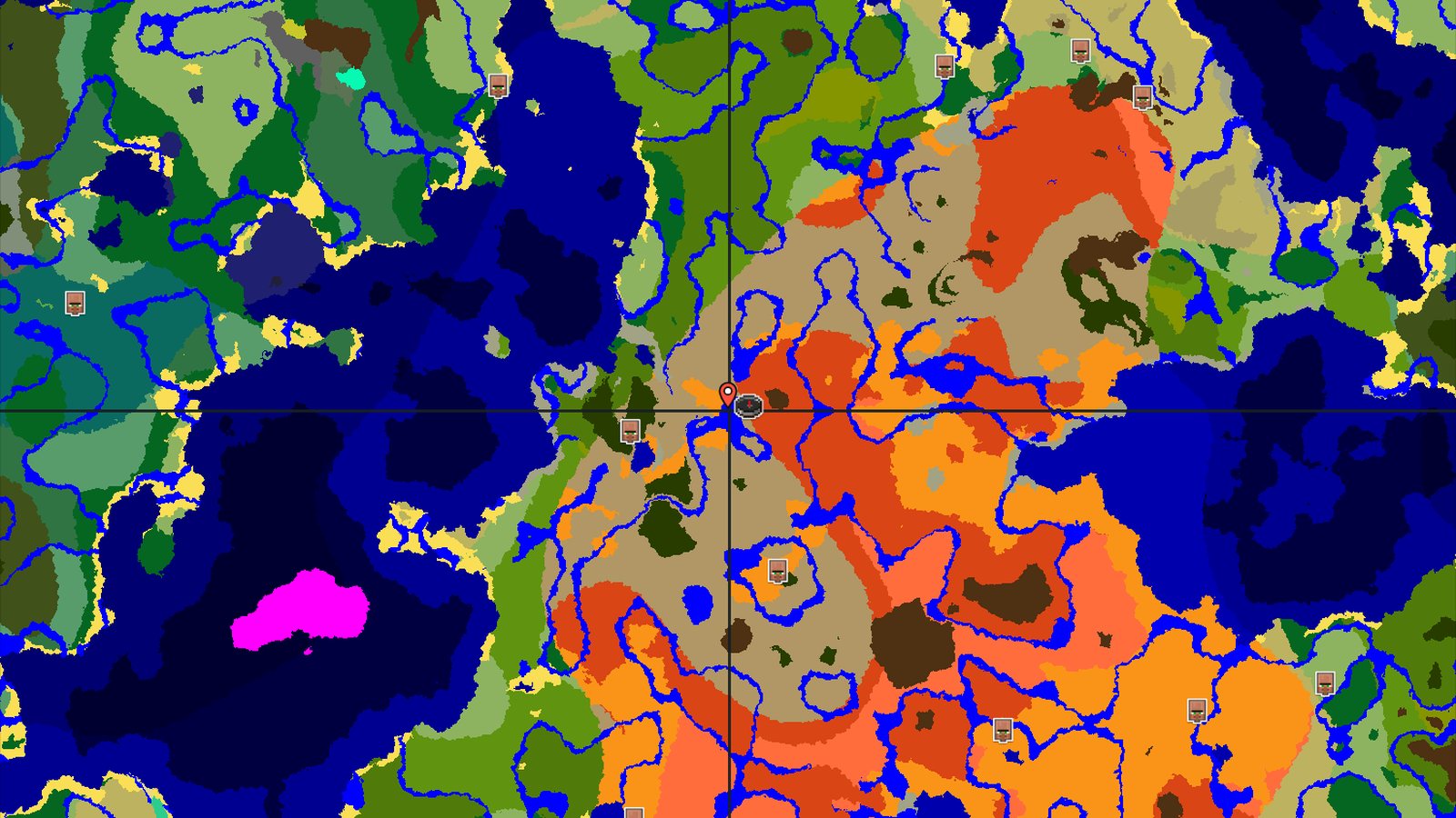 Badlands Start with Nearby Jungle Temple — Minecraft seed preview