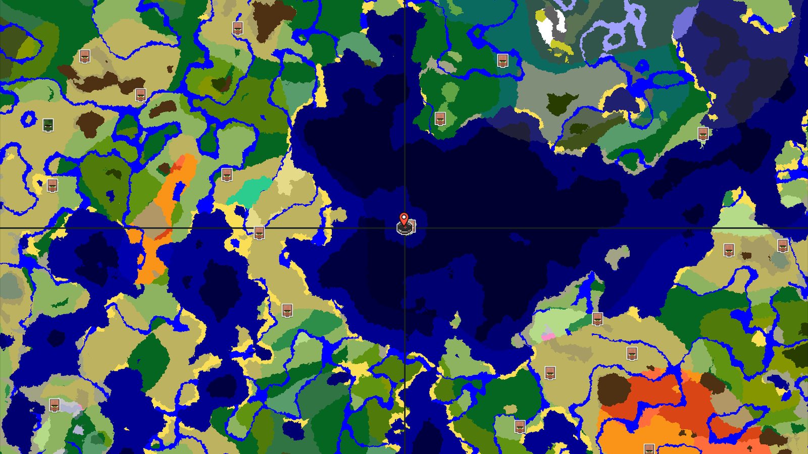 Ocean Horizons and Nearby Village Start — Minecraft seed preview