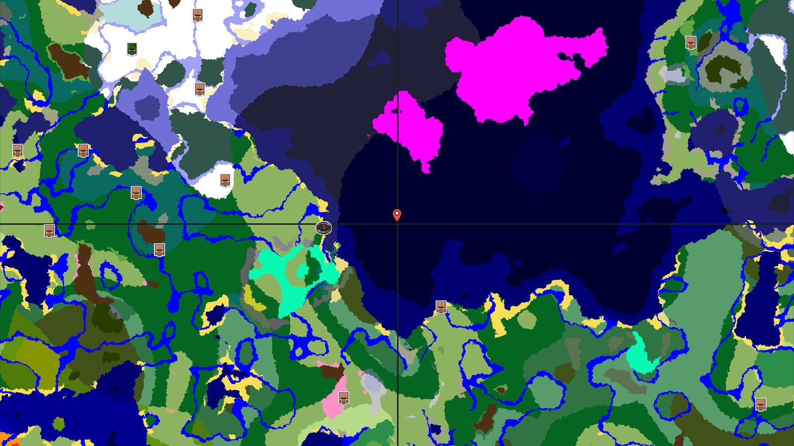 Ocean Monument Near Windswept Hills — Minecraft seed preview