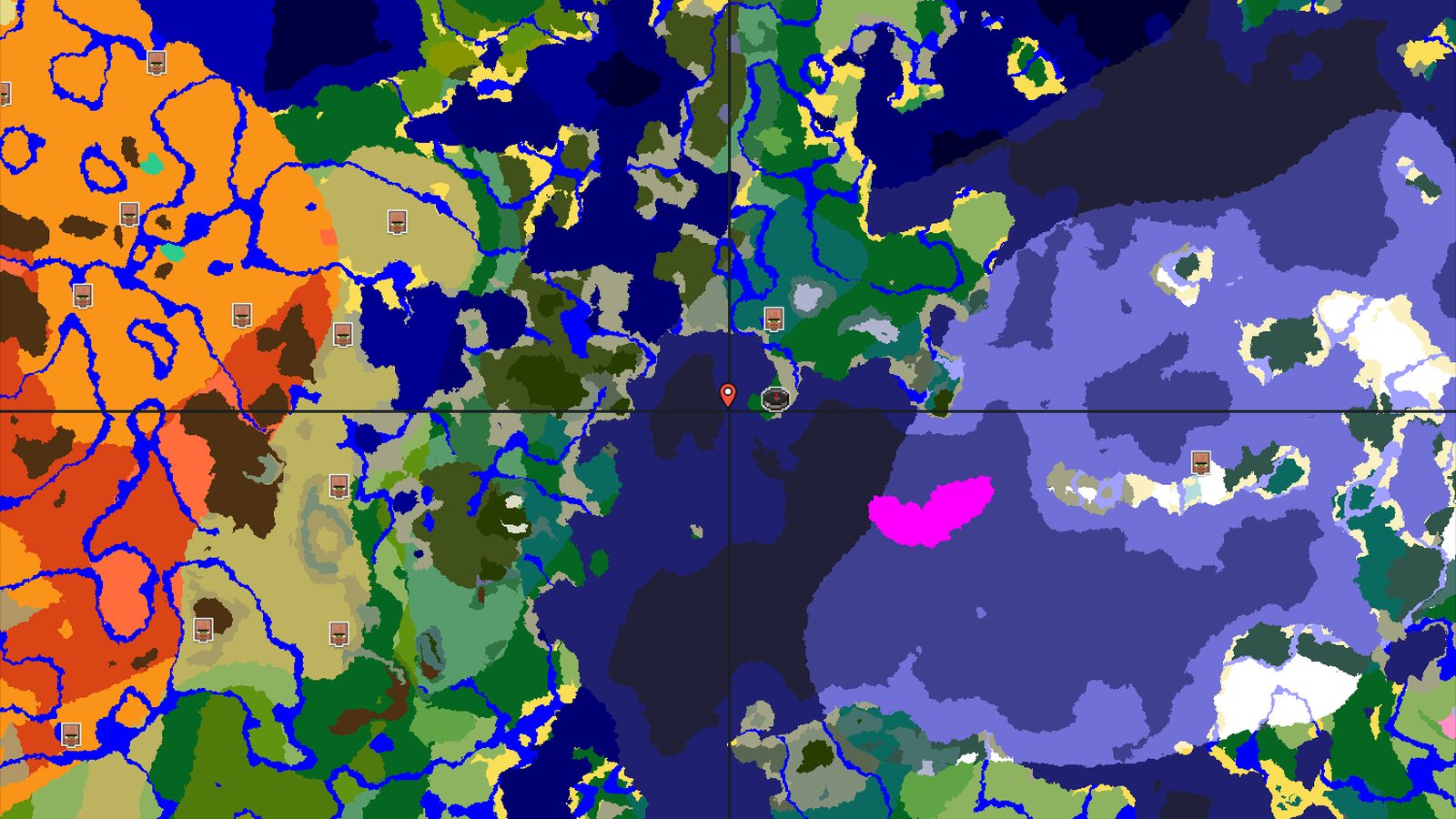 Village With Blacksmith & Coastal Forest Spawn — Minecraft seed preview