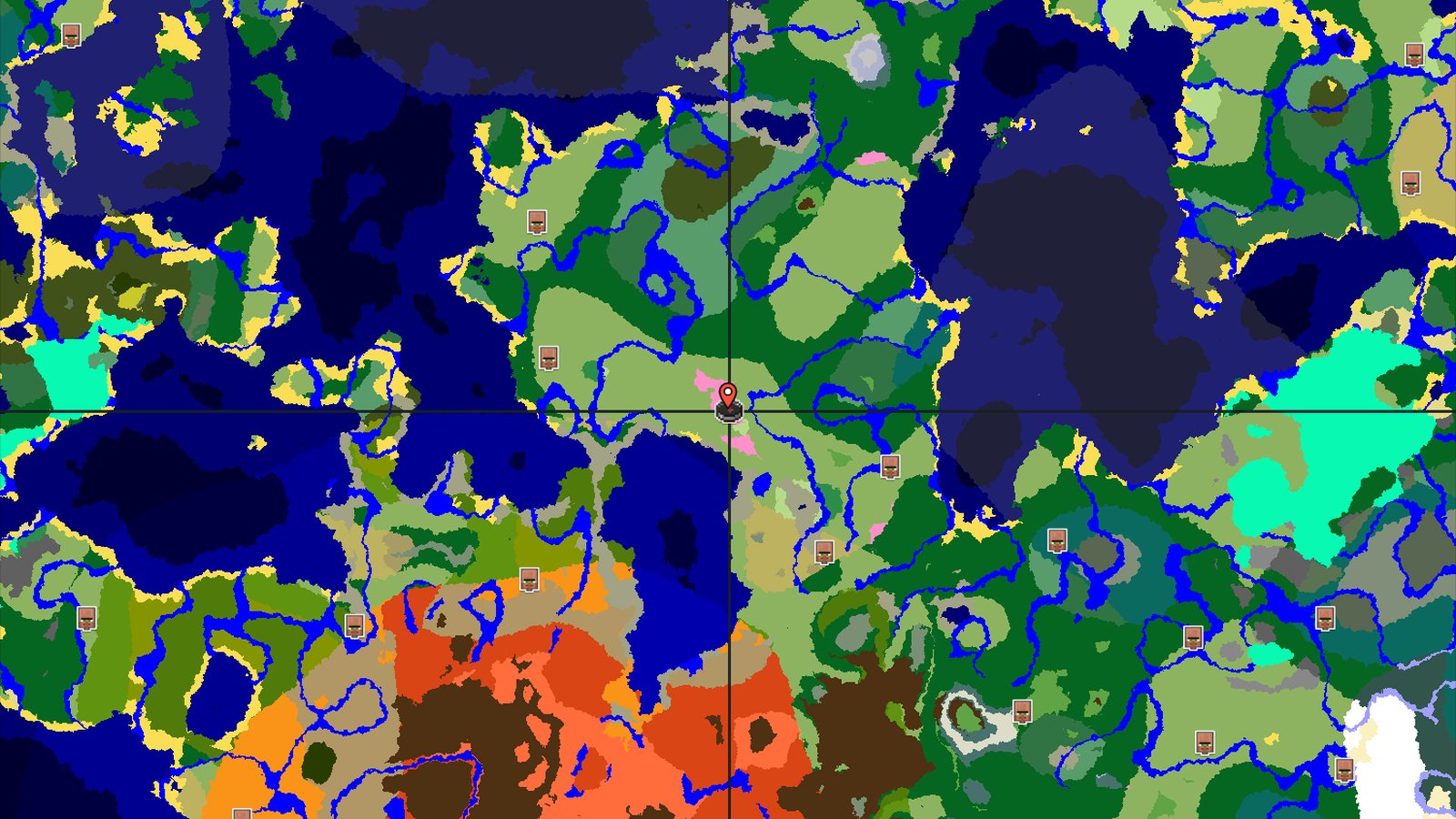 Cherry Grove Spawn with Nearby Trial Chambers — Minecraft seed preview