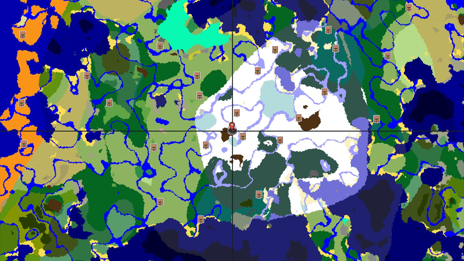 Ice Spikes and a Village Near Spawn — Minecraft seed preview