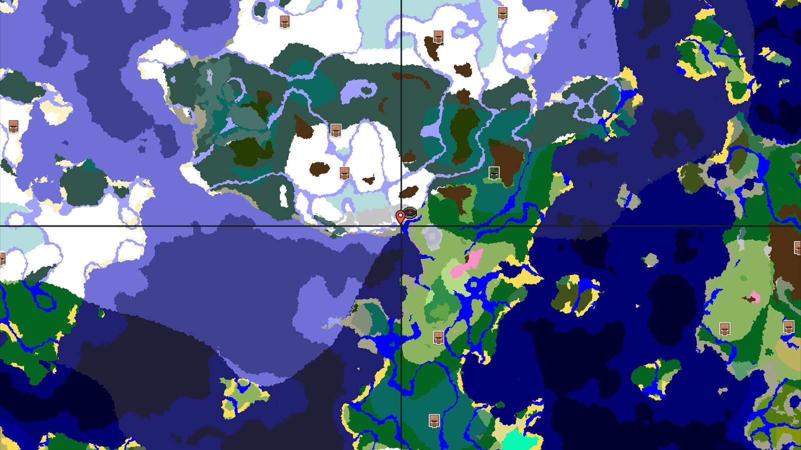 Snowy Plains Spawn With Close Ice Spikes — Minecraft seed preview