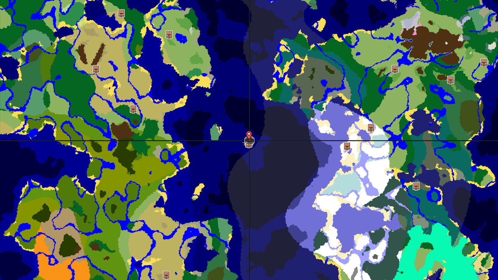 Ocean Island Start with Nearby Village and Trial Chambers — Minecraft seed preview