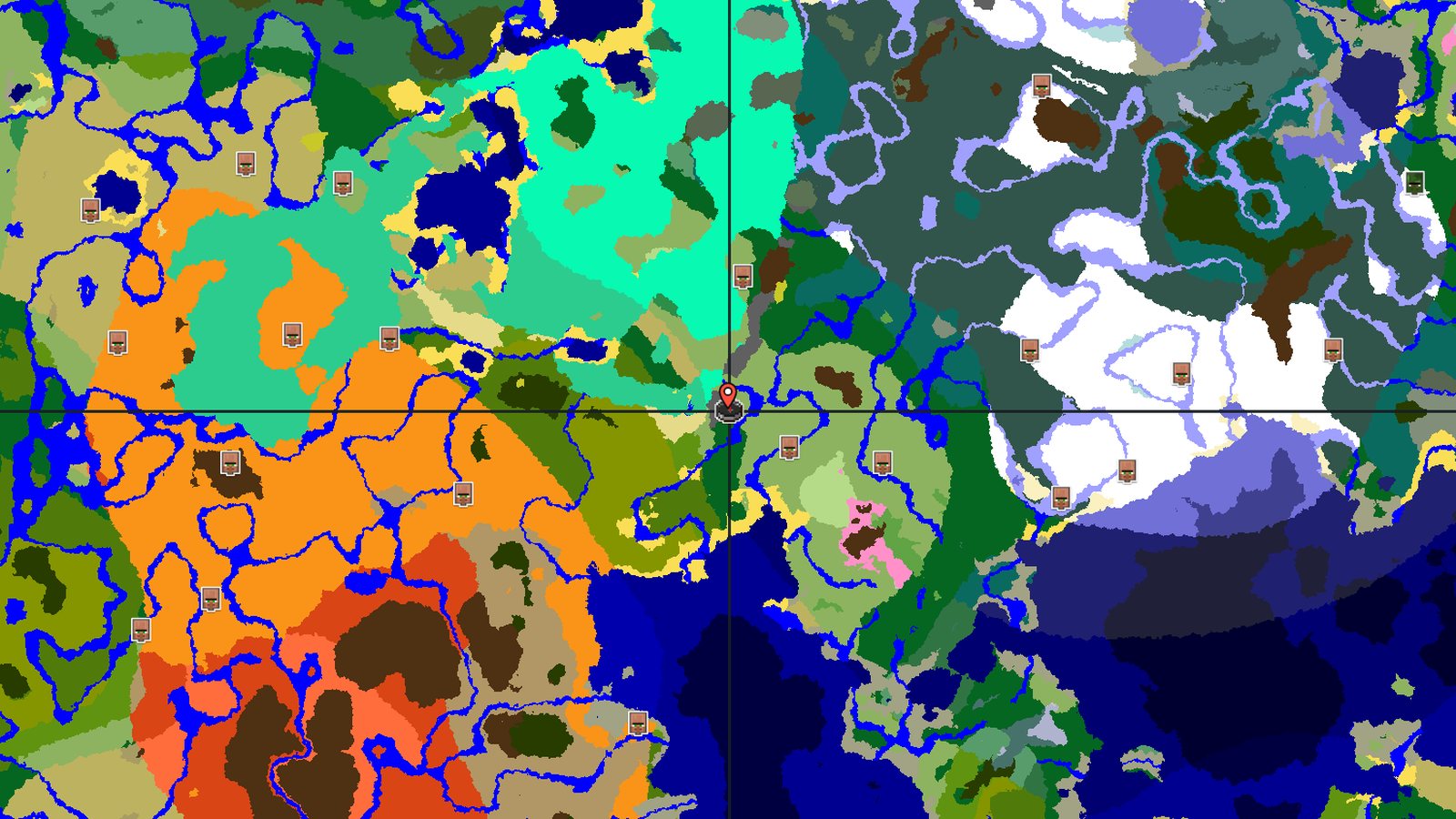 Mangrove Swamp with a Village Near Spawn — Minecraft seed preview
