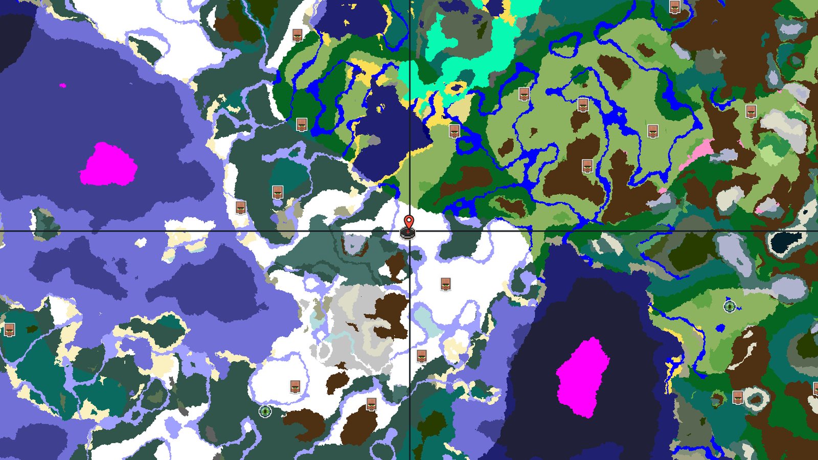 Igloo and Village in Snowy Plains — Minecraft seed preview