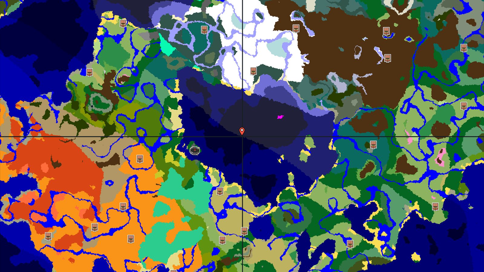 Forest Spawn with Nearby Jungle and Mangrove Swamp — Minecraft seed preview