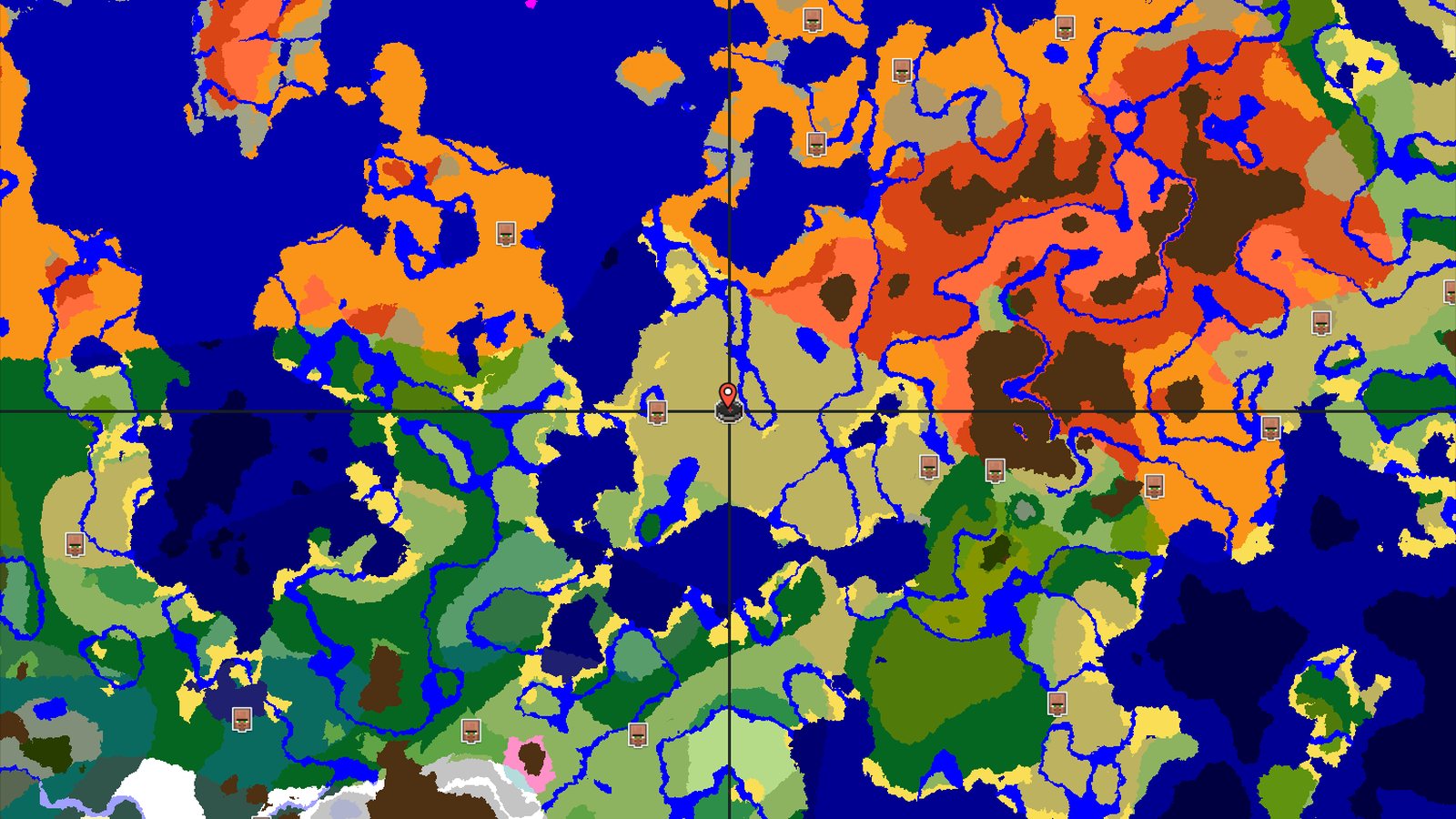 Savanna Start with Nearby Badlands and Jungles — Minecraft seed preview