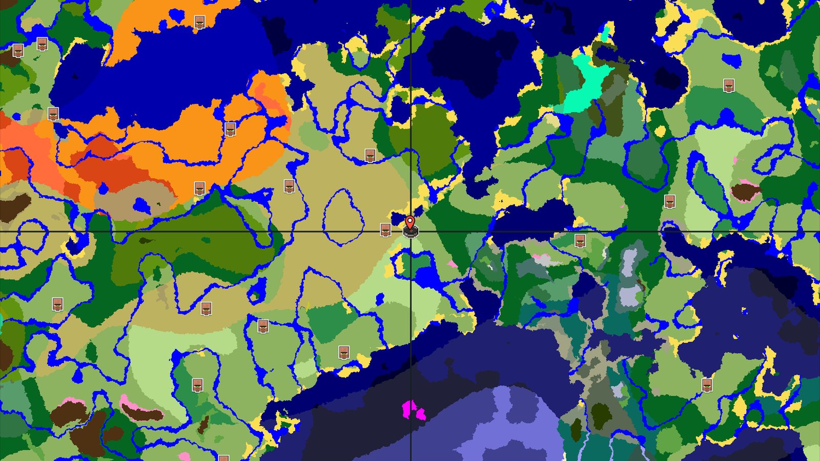 Flower Forest and Cherry Grove Near Spawn — Minecraft seed preview