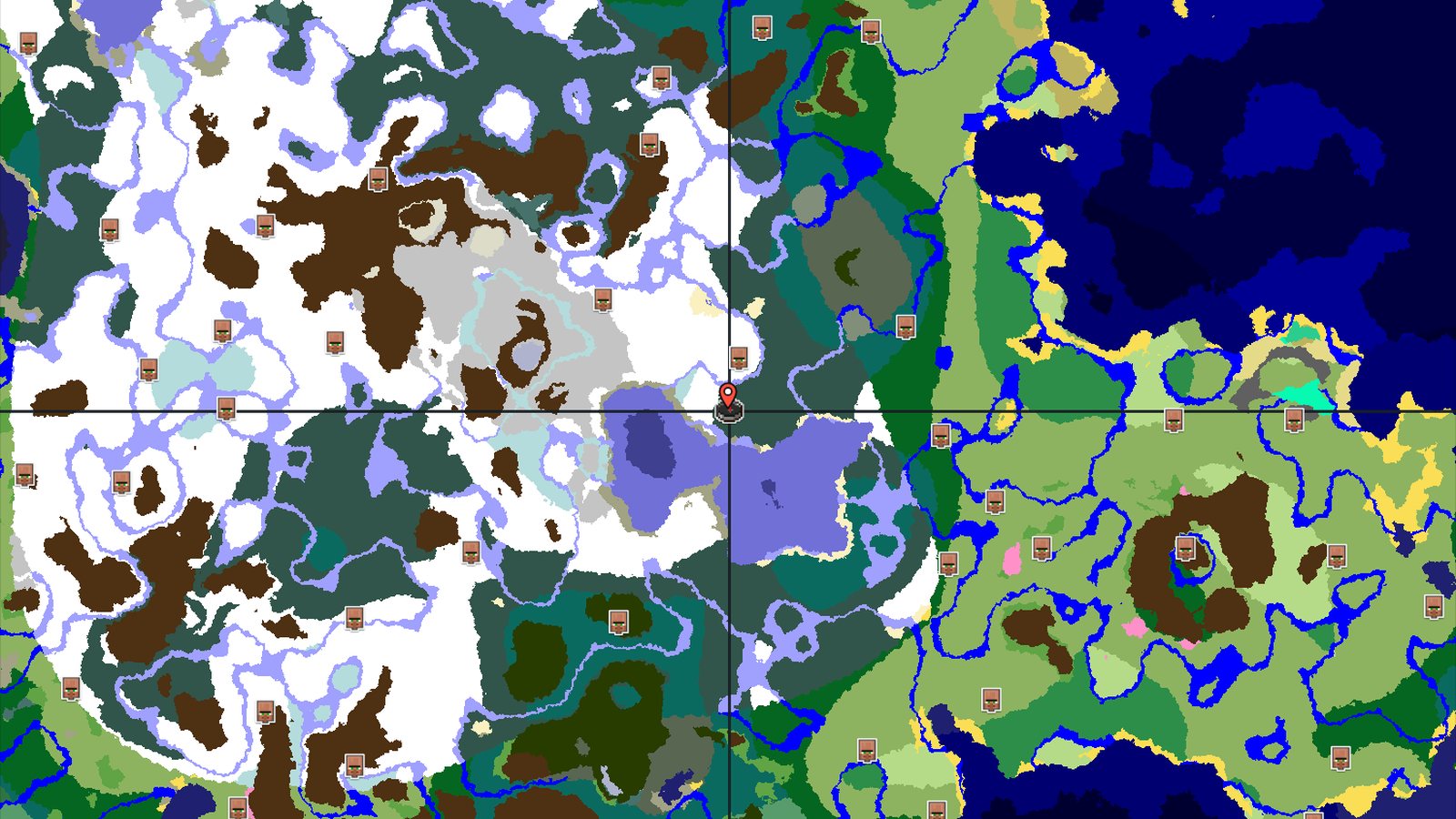 Ice Spikes Close to a Snowy Taiga Spawn — Minecraft seed preview