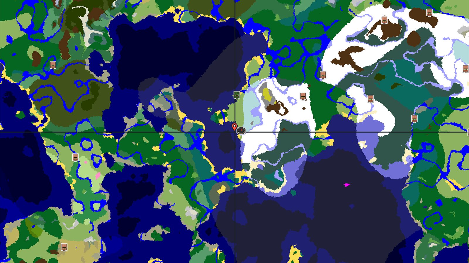 Ice Spikes and Cold Ocean Near Spawn — Minecraft seed preview