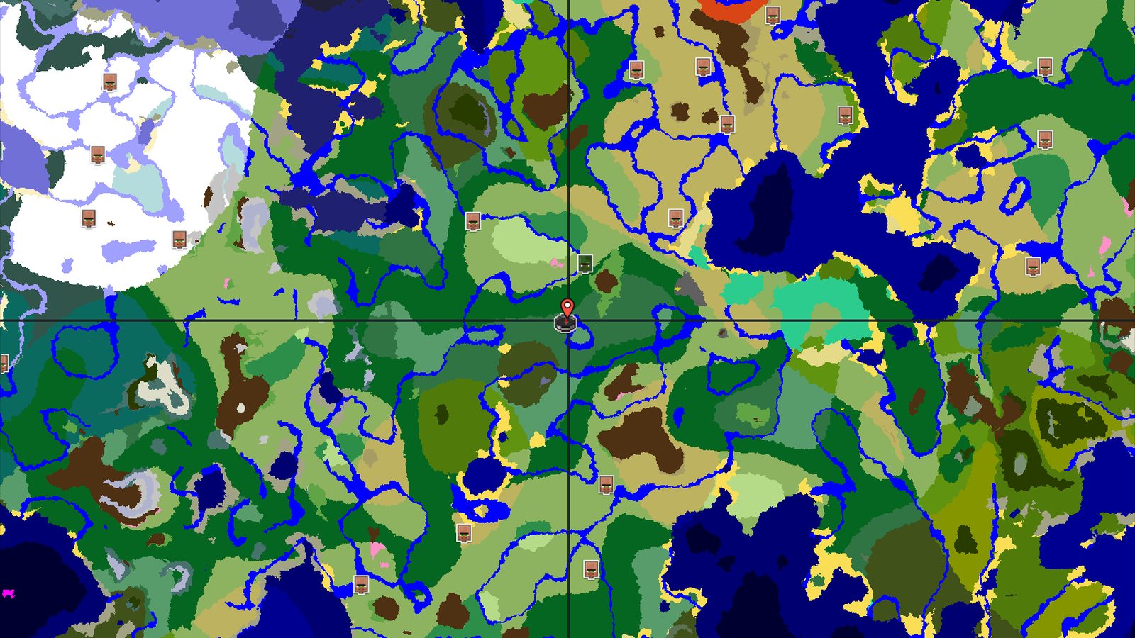 Forest Spawn with Abandoned Village and Jungle Temple — Minecraft seed preview