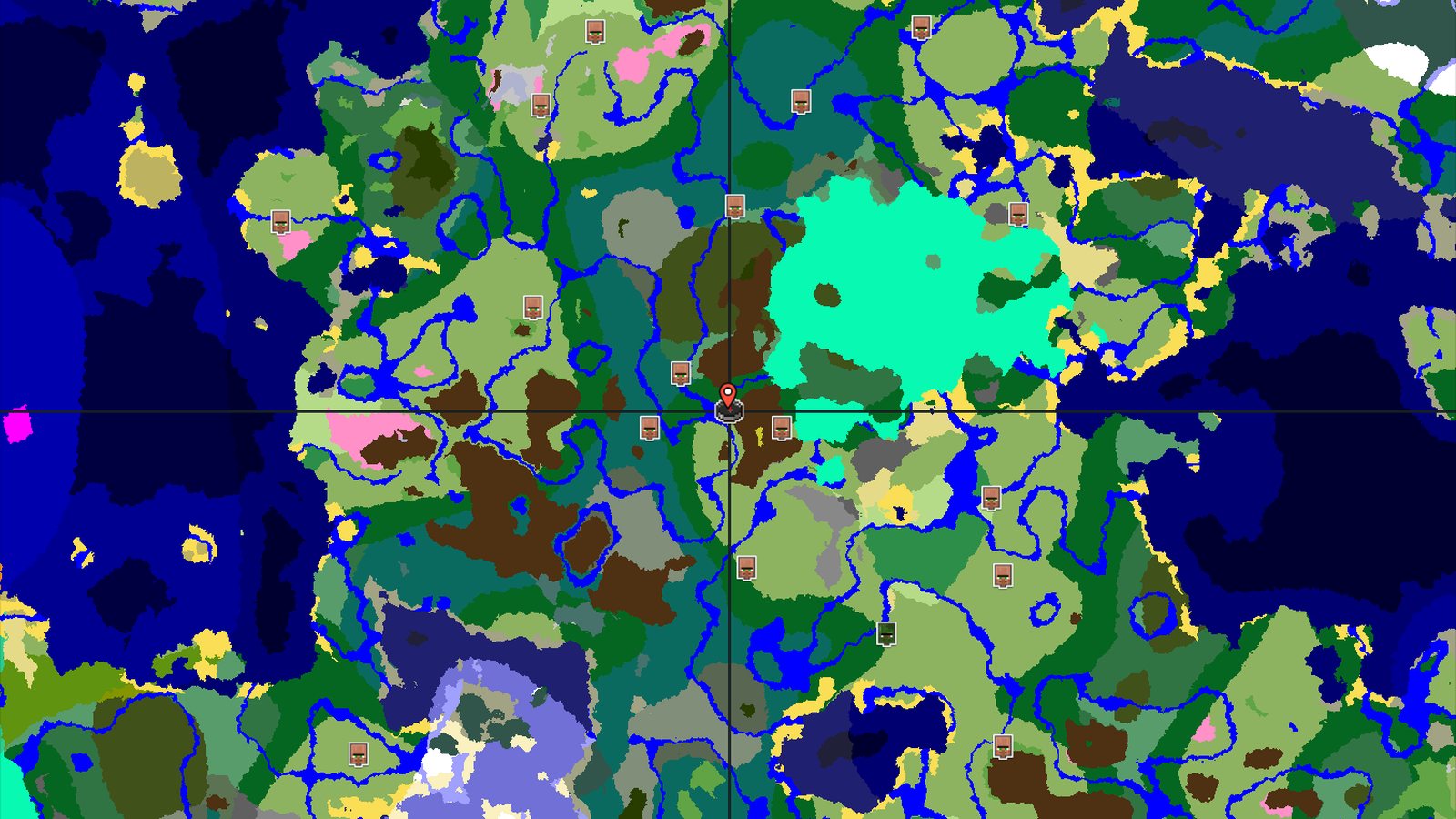 A Seed of Close Caves and Distant Peaks — Minecraft seed preview