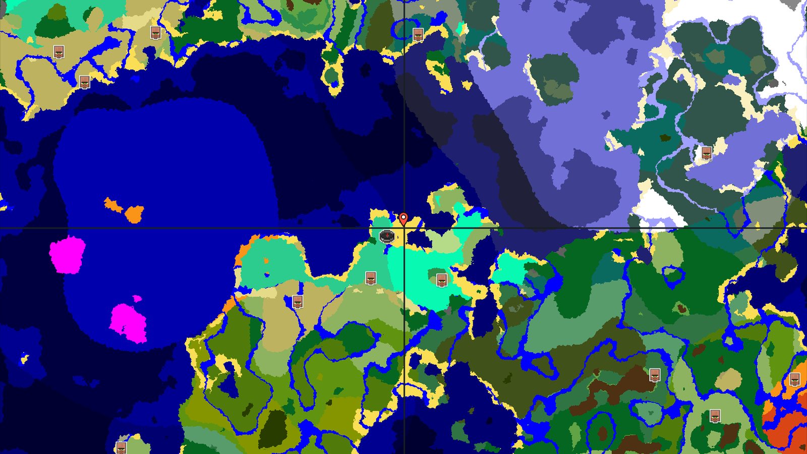 Swamp Spawn With Coastal Access to Mangrove and Jungle — Minecraft seed preview
