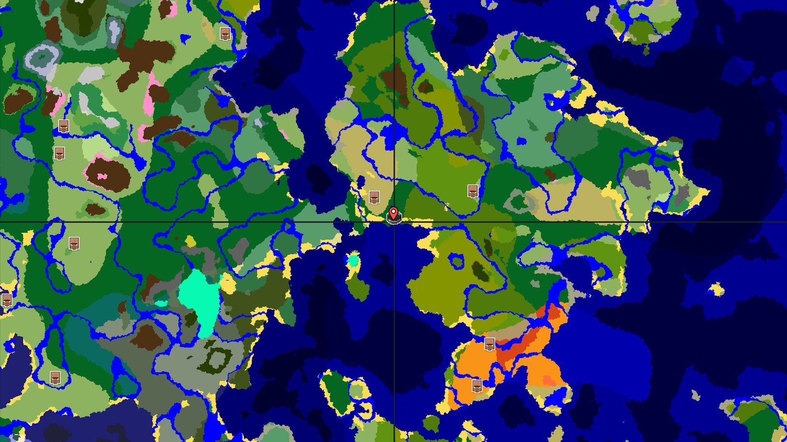 Woodland Mansion Near Jungles and Savannas — Minecraft seed preview