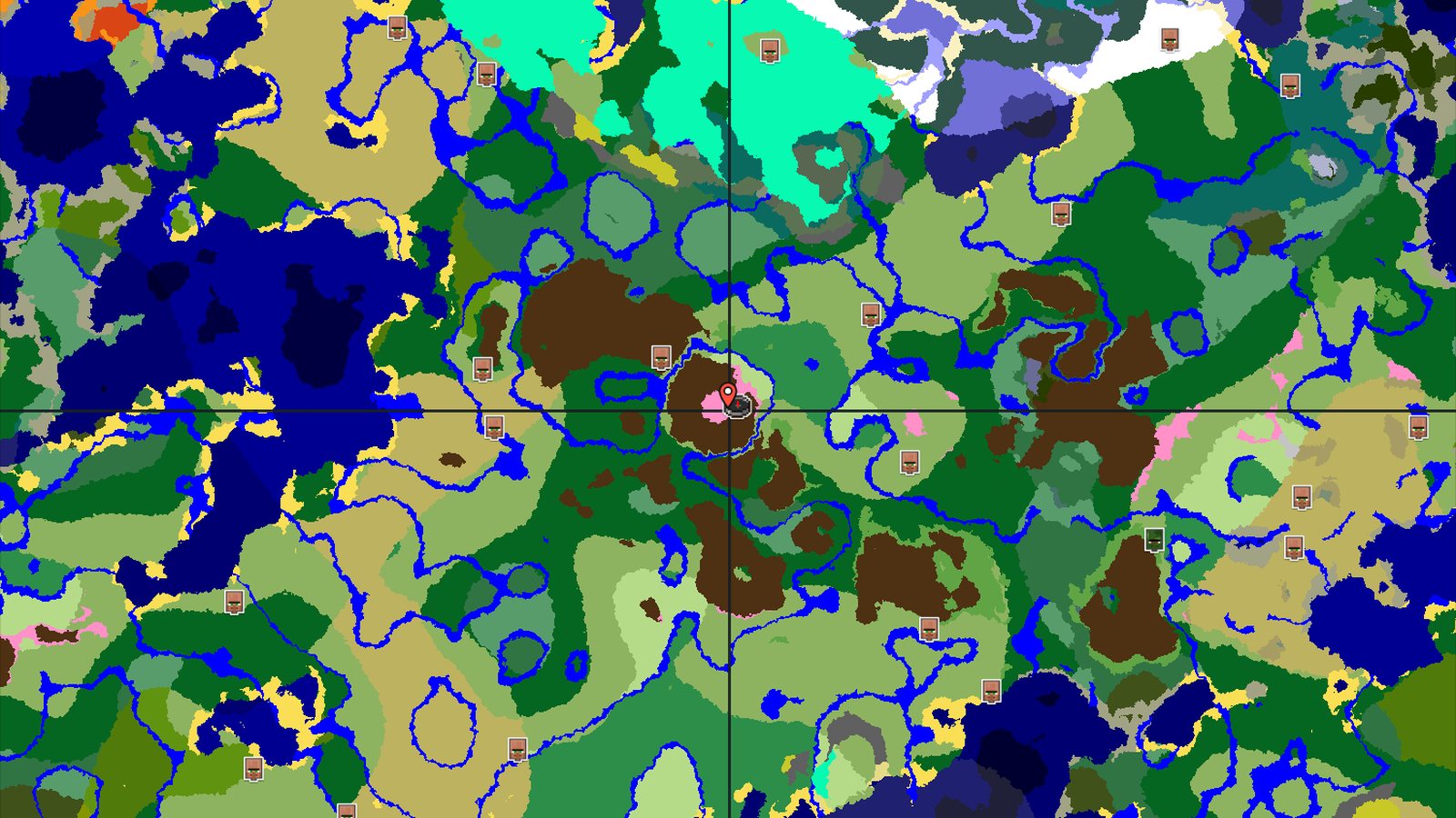 Cherry Grove Spawn with Nearby Pillager Outpost — Minecraft seed preview