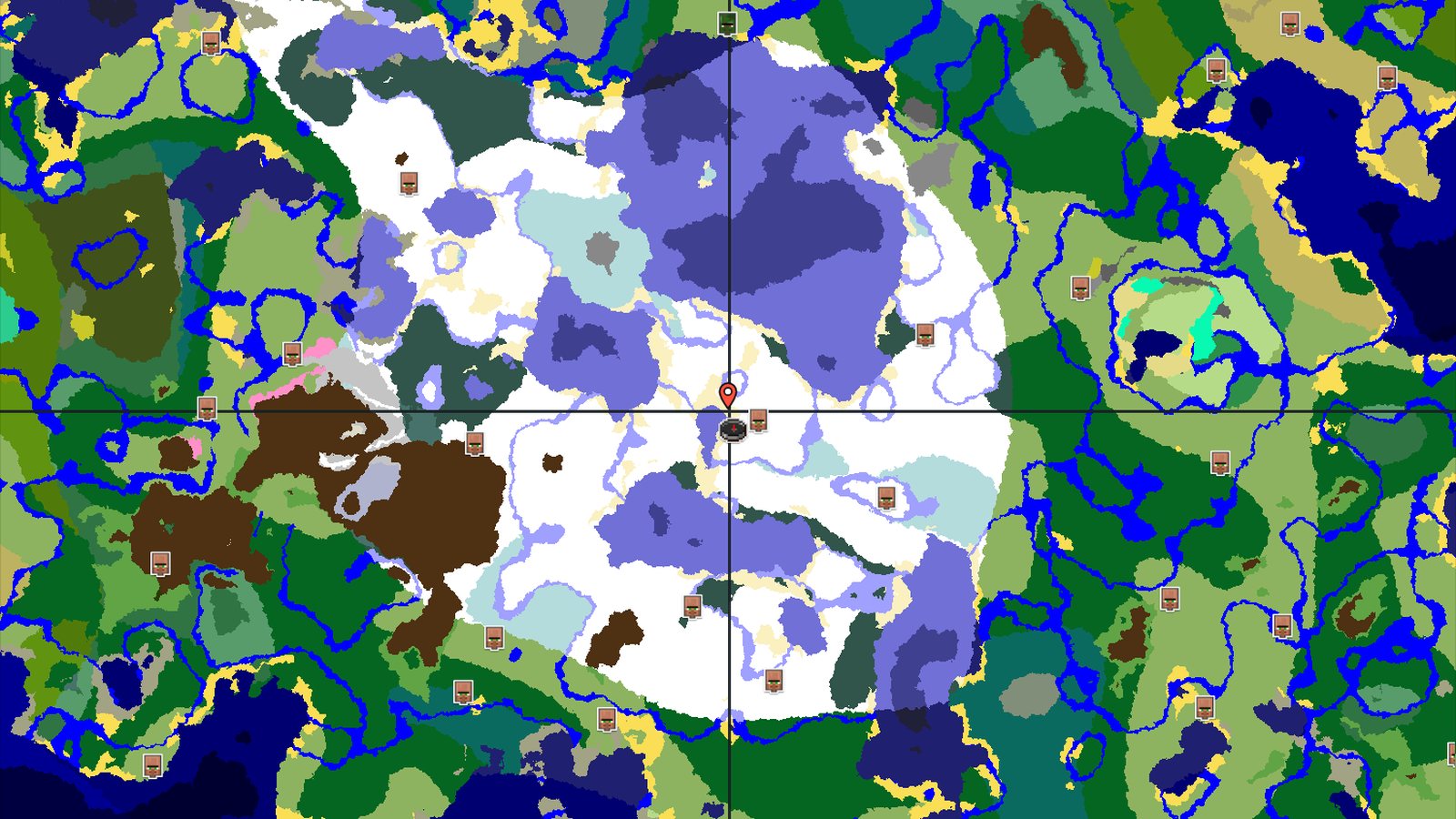 Island of Ice Spikes and Oceans — Minecraft seed preview