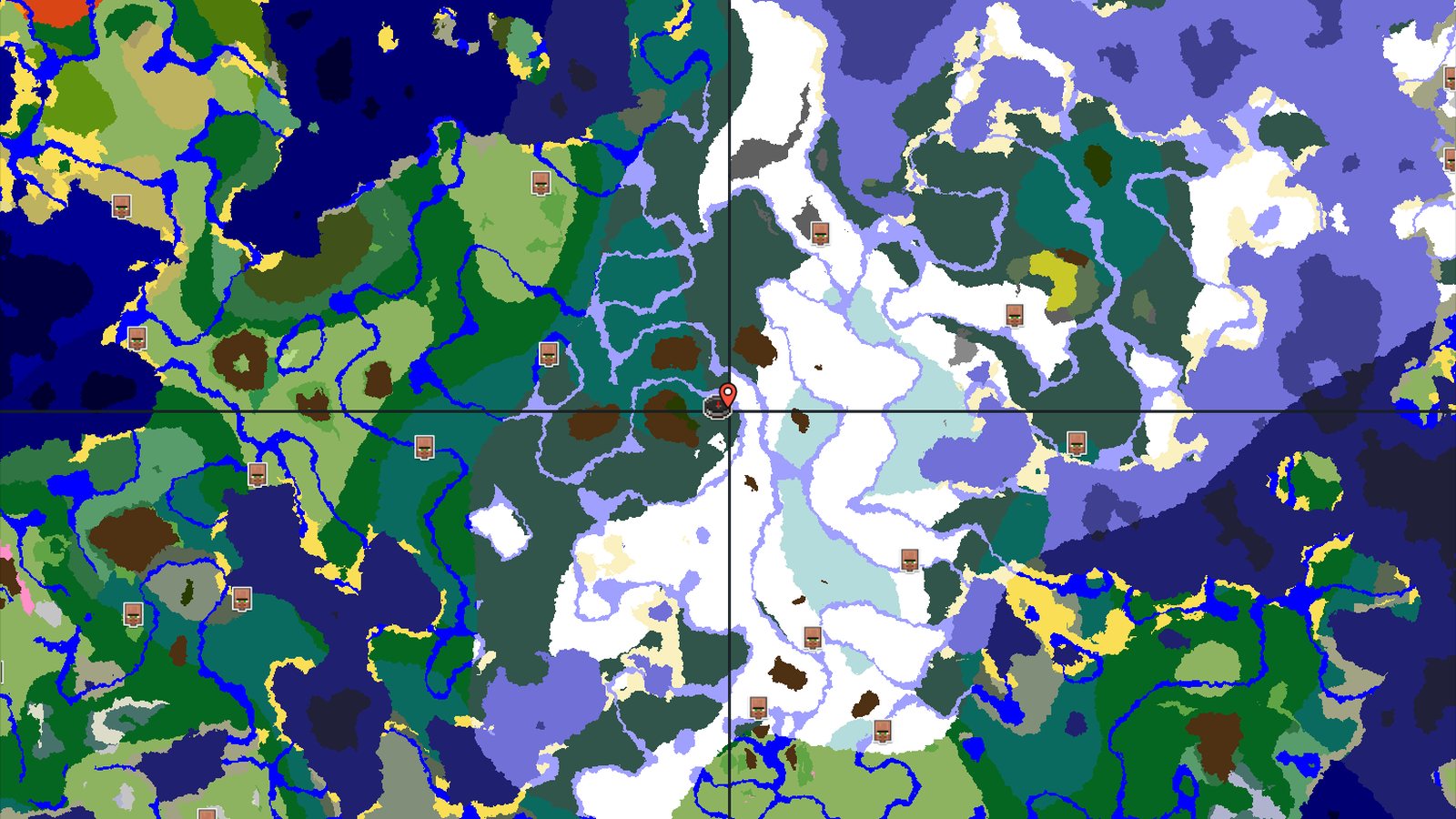 A Cold Start With Distant Riches — Minecraft seed preview