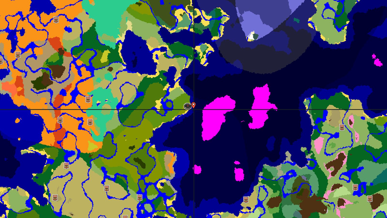 Bamboo Jungle and Mushroom Fields — Minecraft seed preview