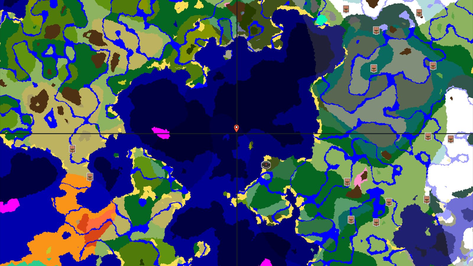 A Dark Forest Island Start with Nearby Wonders — Minecraft seed preview
