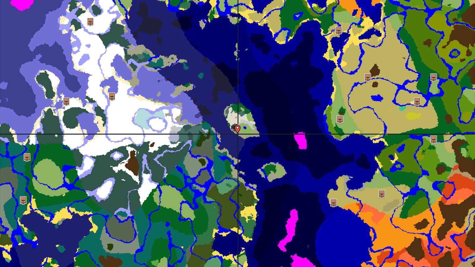 Spawn in a Grove, Explore Nearby Mountain Peaks — Minecraft seed preview