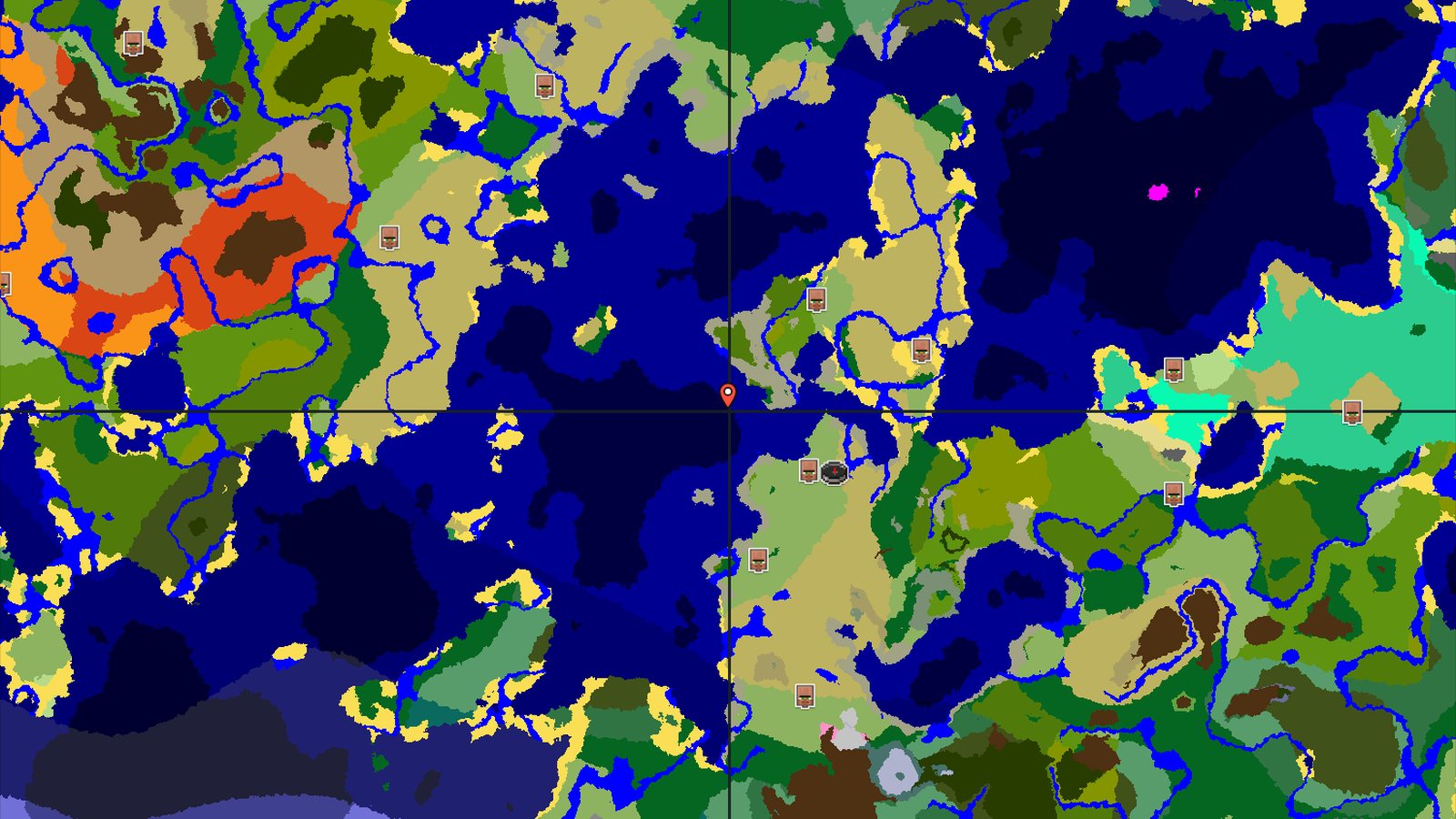 Spawn Near a Village and Trial Chambers — Minecraft seed preview
