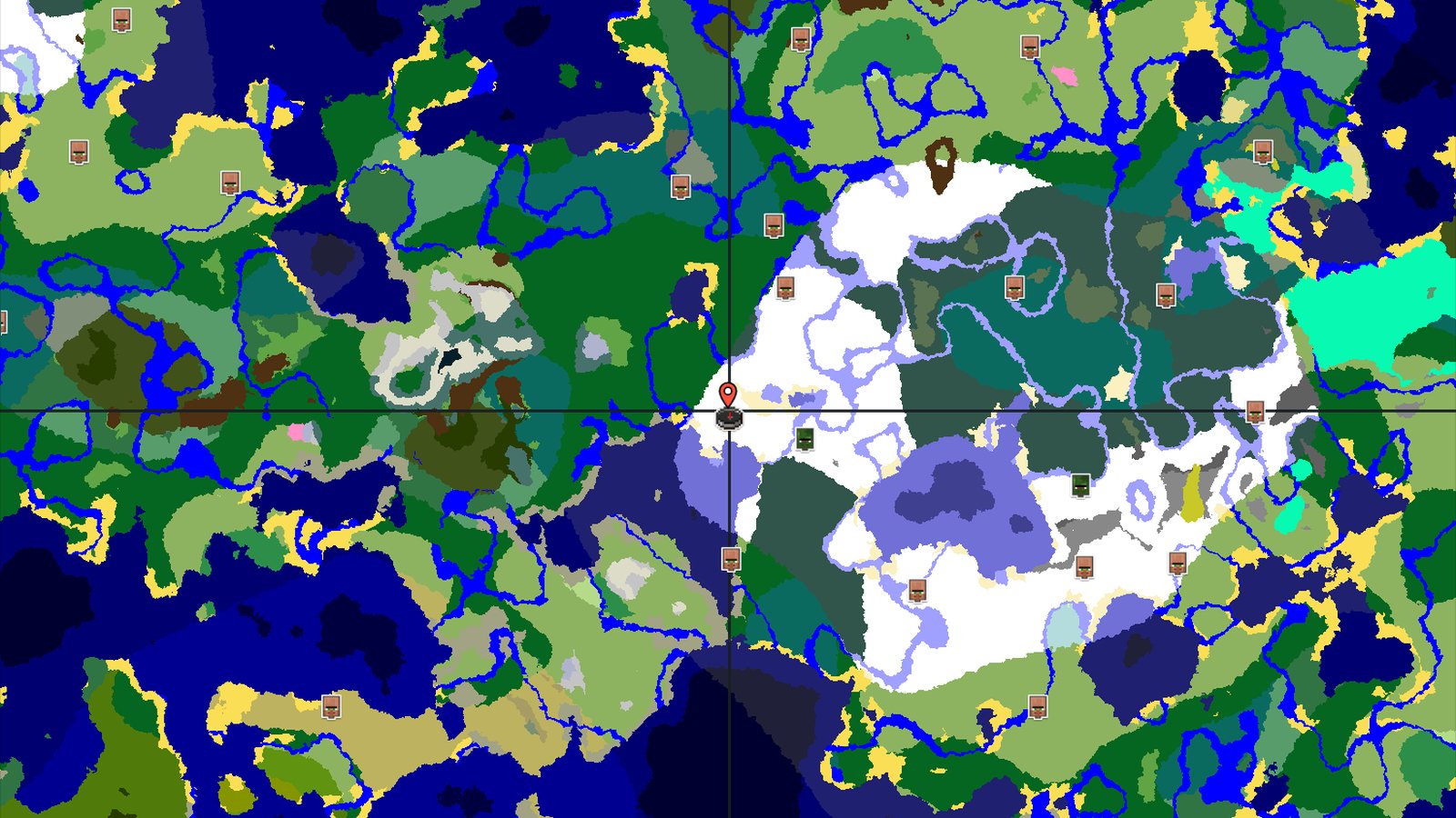 Spawn in Snowy Plains with an Abandoned Village Nearby — Minecraft seed preview