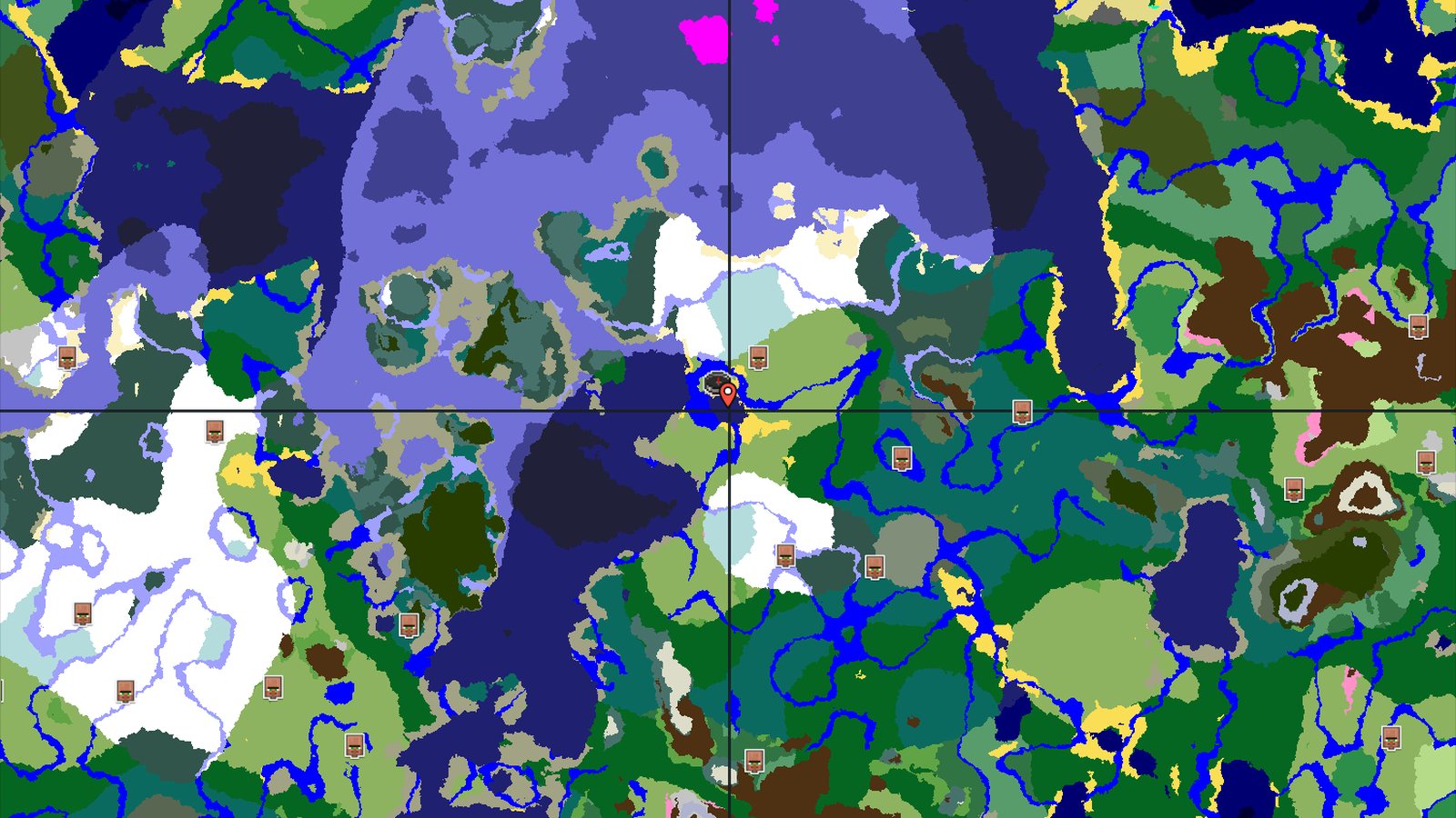 Ice Spikes and Cold Ocean Islands Near Spawn — Minecraft seed preview
