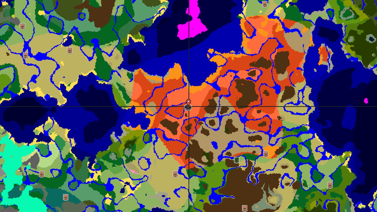 Eroded Badlands with a Ruined Portal at Spawn — Minecraft seed preview