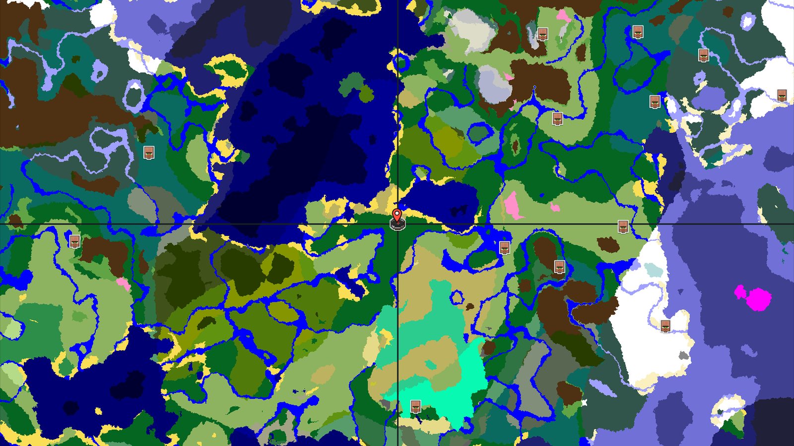 Spawn in a Forest, with Savanna and Jungle Nearby — Minecraft seed preview