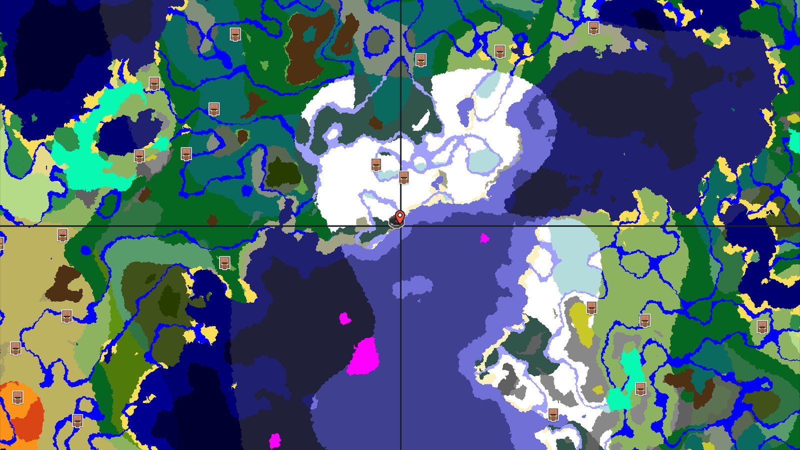 Frozen Ocean and Ice Spikes with a Close Ancient City — Minecraft seed preview