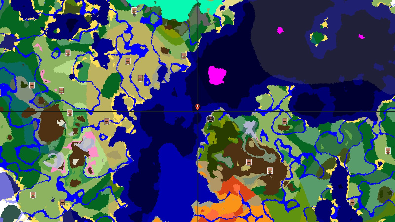 Jungle Spawn with Immediate Underground Structures — Minecraft seed preview
