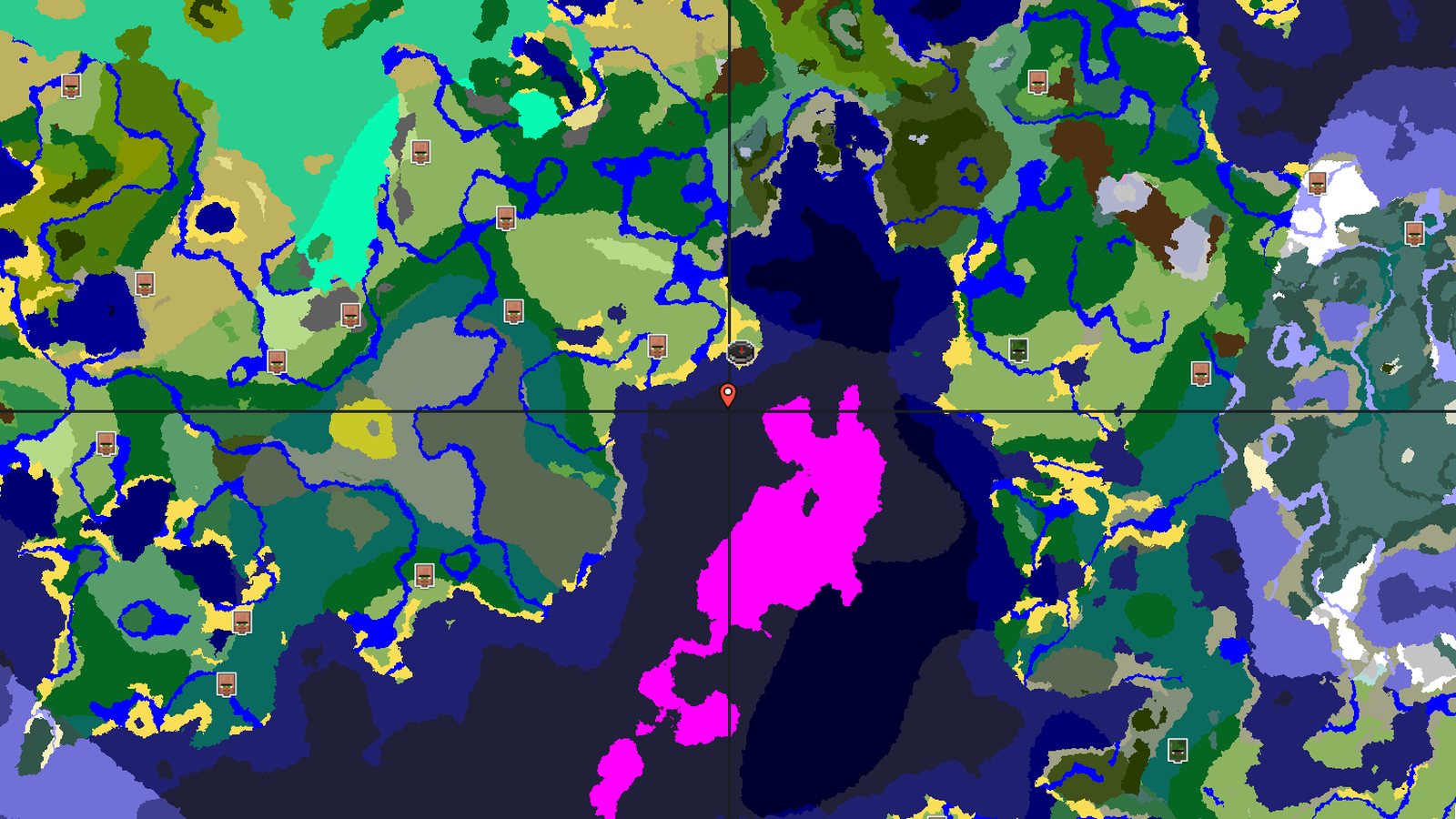 Mushroom Fields Peninsula With an Ocean Monument — Minecraft seed preview