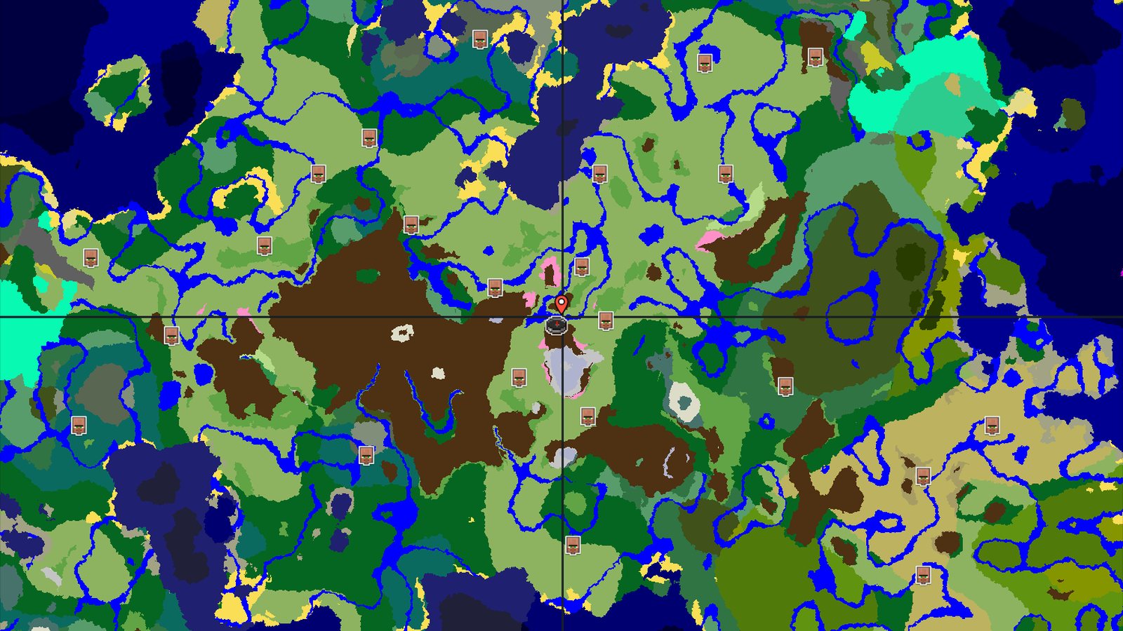 Spawn in Plains with a nearby Cherry Grove and snowy peaks — Minecraft seed preview