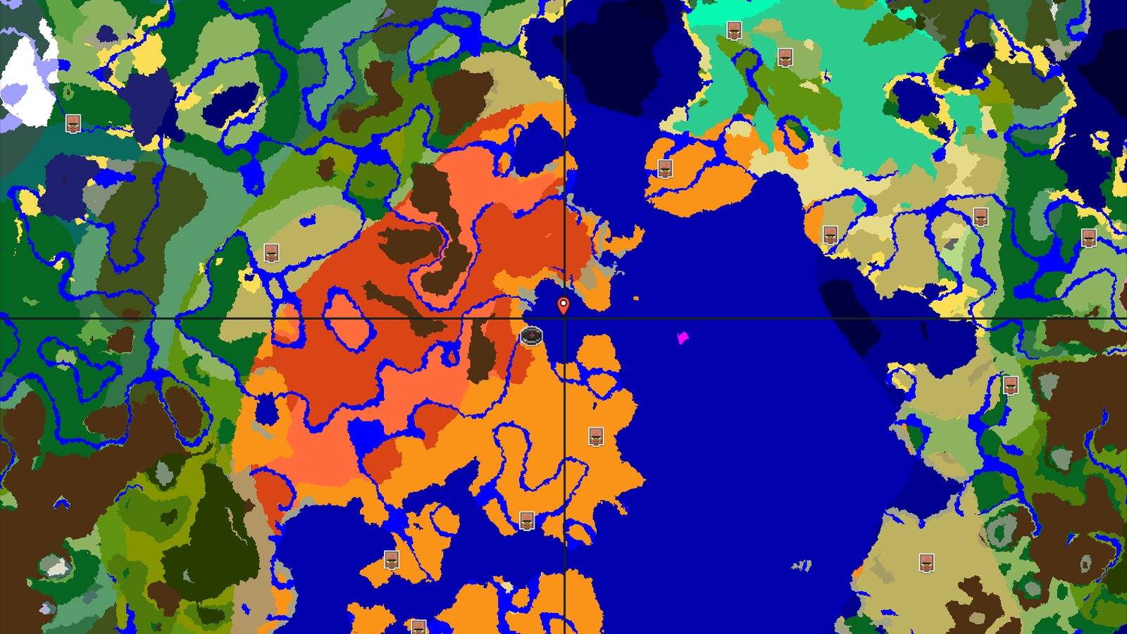 Spawn in Desert, Near Badlands and a Warm Ocean — Minecraft seed preview