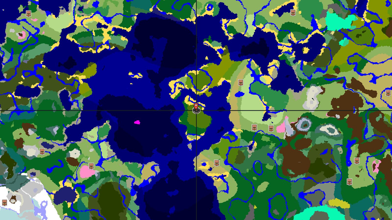 Bamboo Jungle Island with Village — Minecraft seed preview