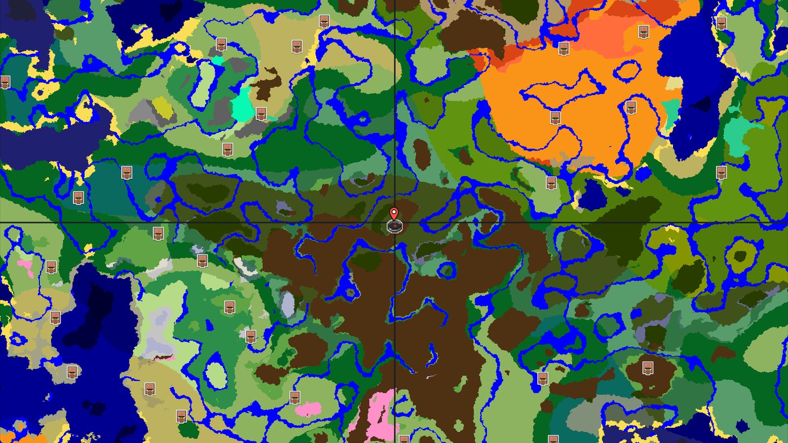 Dark Forest Spawn with a Very Close Woodland Mansion — Minecraft seed preview